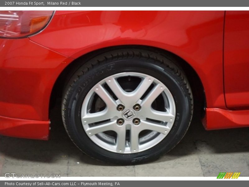 Milano Red / Black 2007 Honda Fit Sport