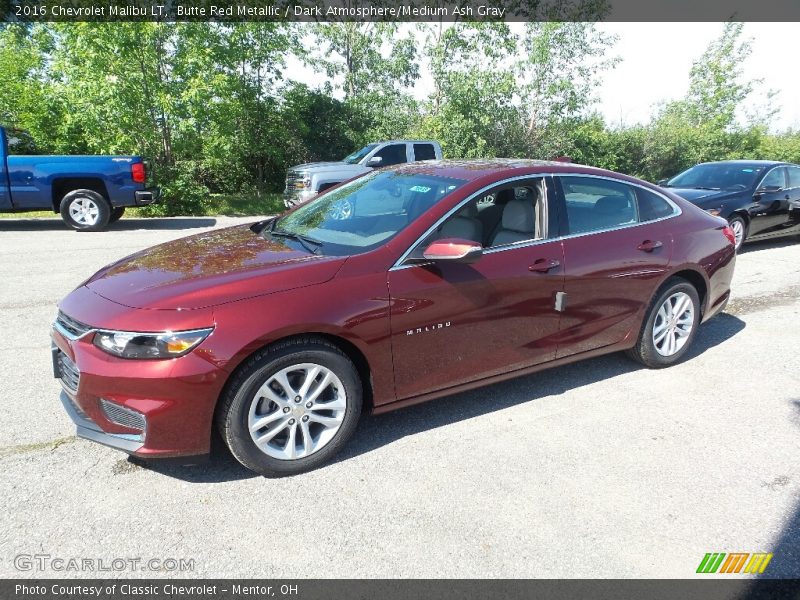 Butte Red Metallic / Dark Atmosphere/Medium Ash Gray 2016 Chevrolet Malibu LT