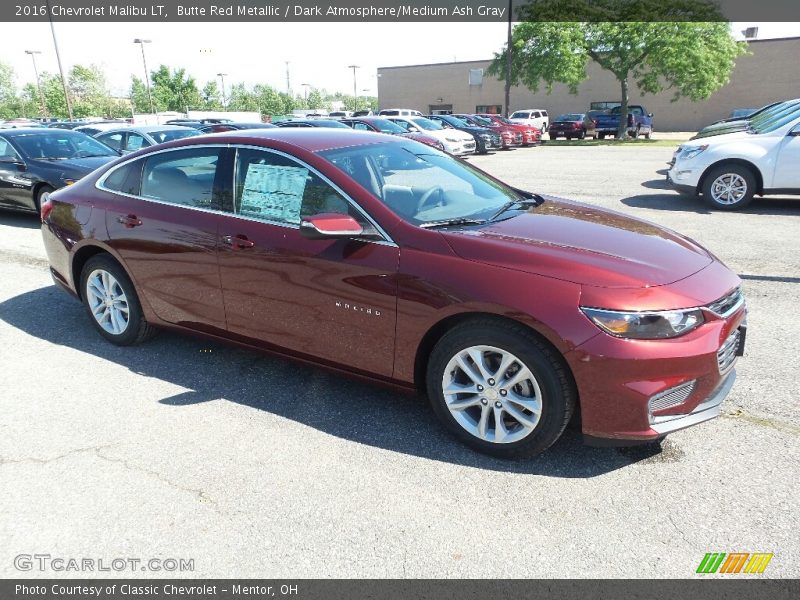 Butte Red Metallic / Dark Atmosphere/Medium Ash Gray 2016 Chevrolet Malibu LT