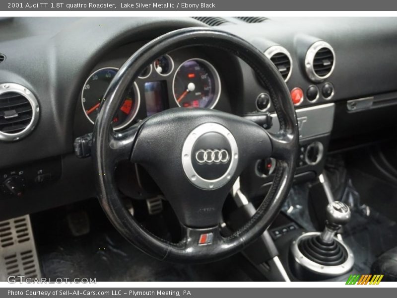 Lake Silver Metallic / Ebony Black 2001 Audi TT 1.8T quattro Roadster