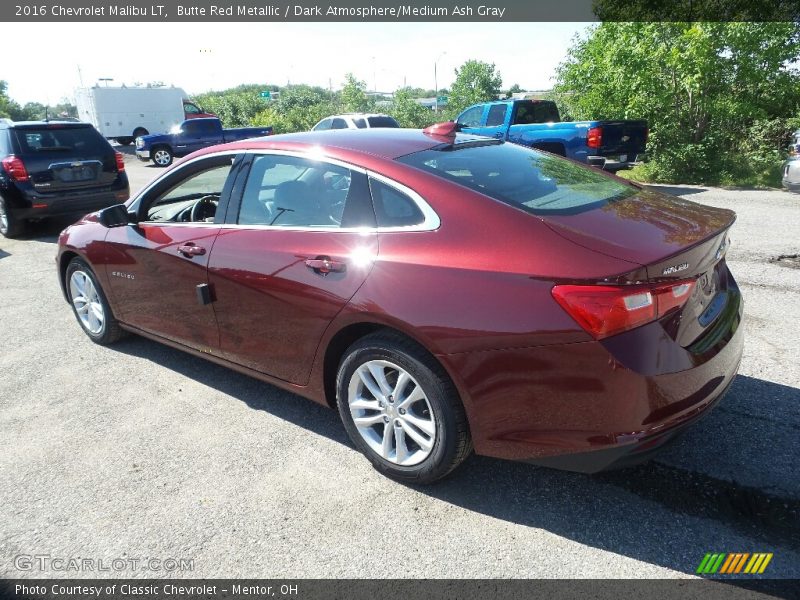 Butte Red Metallic / Dark Atmosphere/Medium Ash Gray 2016 Chevrolet Malibu LT