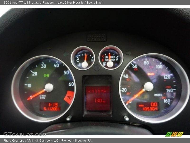 Lake Silver Metallic / Ebony Black 2001 Audi TT 1.8T quattro Roadster