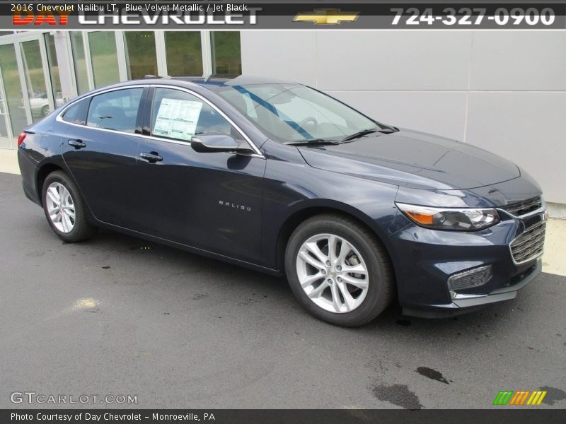 Blue Velvet Metallic / Jet Black 2016 Chevrolet Malibu LT