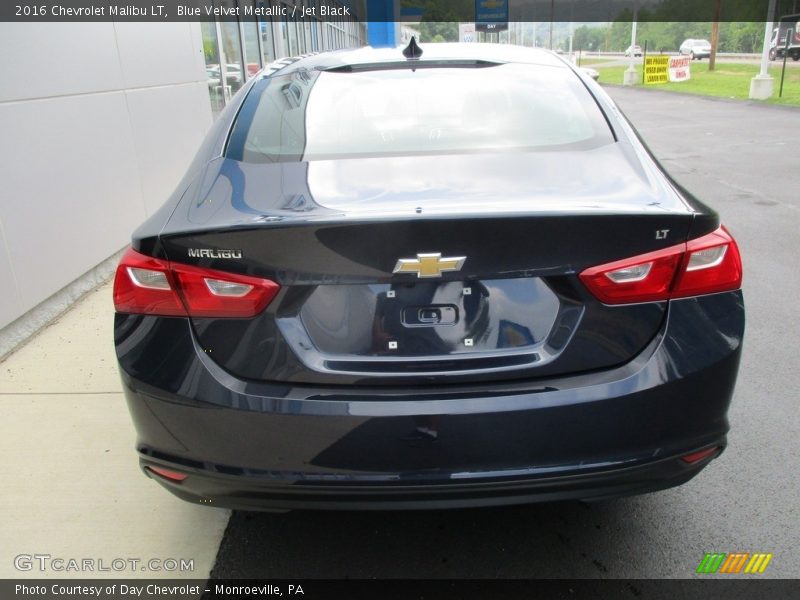 Blue Velvet Metallic / Jet Black 2016 Chevrolet Malibu LT