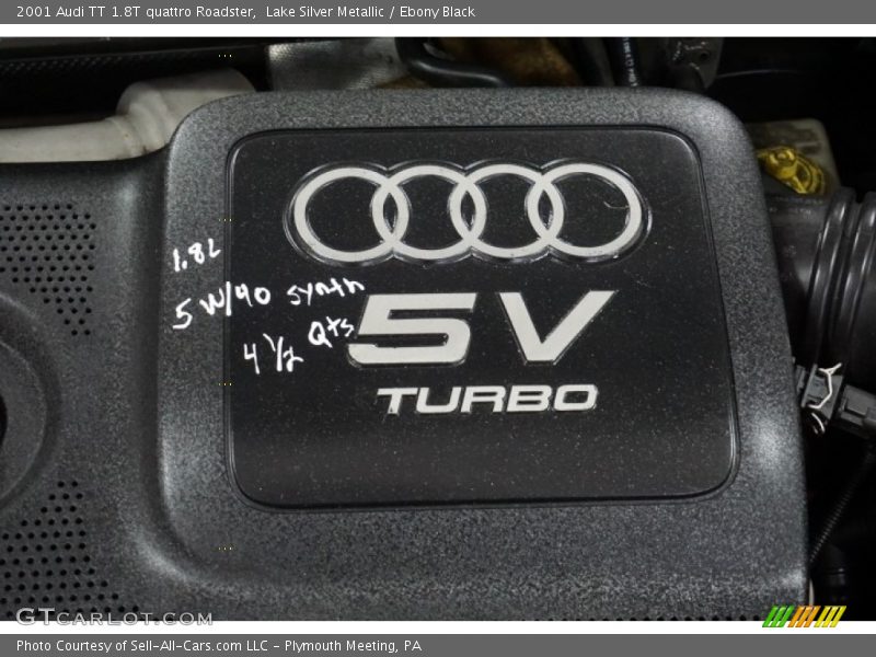 Lake Silver Metallic / Ebony Black 2001 Audi TT 1.8T quattro Roadster