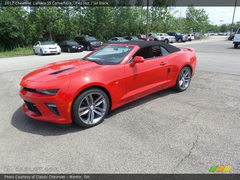 Red Hot / Jet Black 2017 Chevrolet Camaro SS Convertible