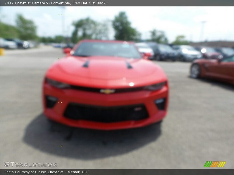 Red Hot / Jet Black 2017 Chevrolet Camaro SS Convertible