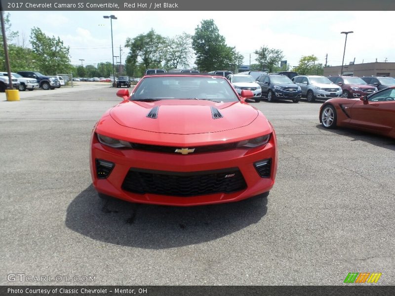 Red Hot / Jet Black 2017 Chevrolet Camaro SS Convertible
