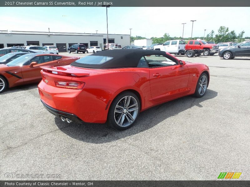 Red Hot / Jet Black 2017 Chevrolet Camaro SS Convertible