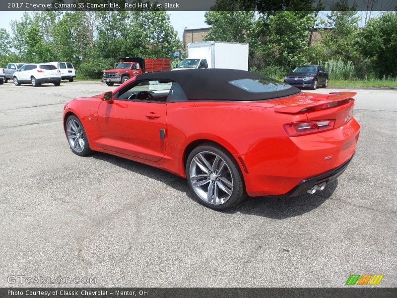 Red Hot / Jet Black 2017 Chevrolet Camaro SS Convertible