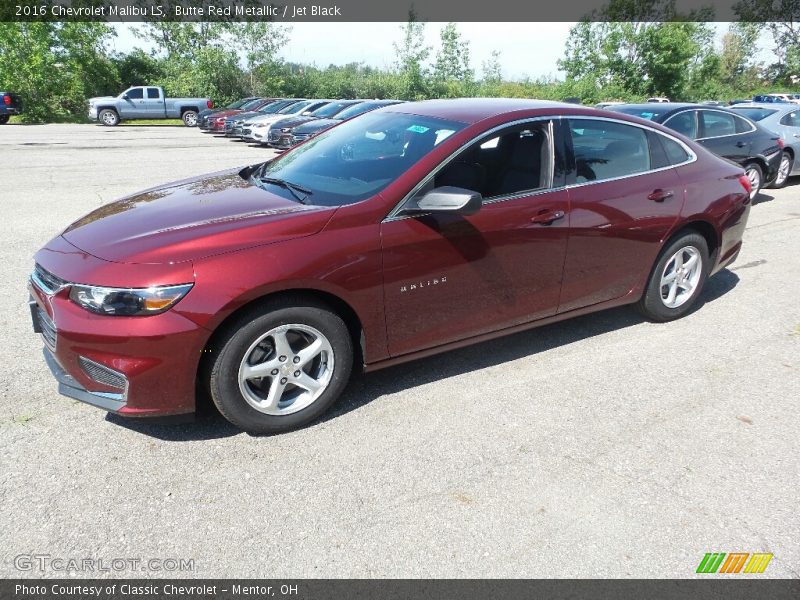 Butte Red Metallic / Jet Black 2016 Chevrolet Malibu LS