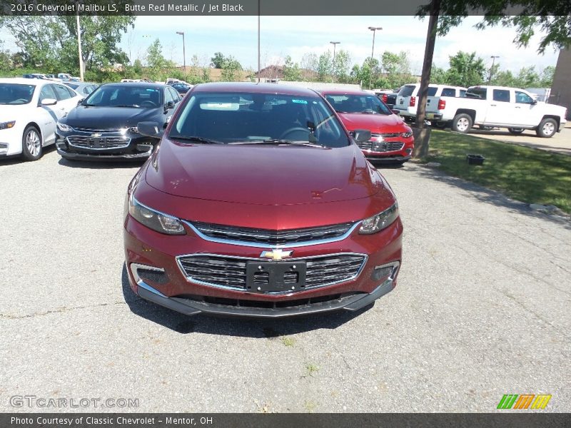 Butte Red Metallic / Jet Black 2016 Chevrolet Malibu LS