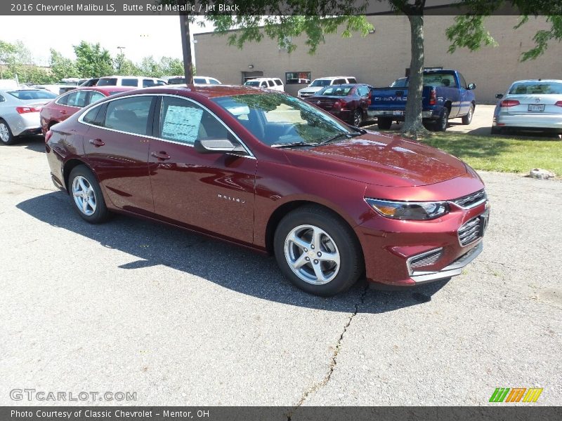 Butte Red Metallic / Jet Black 2016 Chevrolet Malibu LS