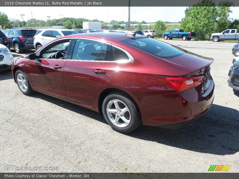 Butte Red Metallic / Jet Black 2016 Chevrolet Malibu LS
