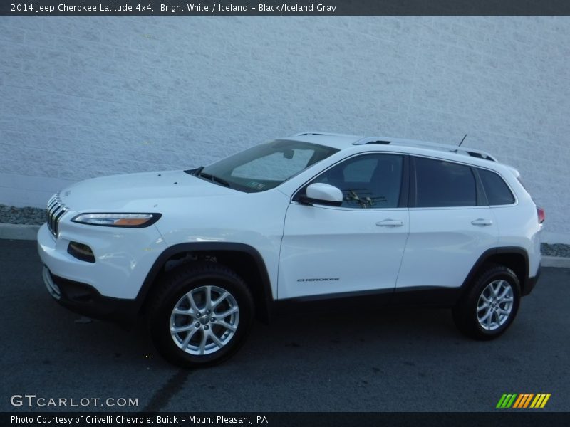 Bright White / Iceland - Black/Iceland Gray 2014 Jeep Cherokee Latitude 4x4
