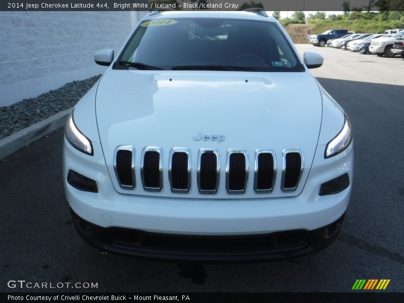 Bright White / Iceland - Black/Iceland Gray 2014 Jeep Cherokee Latitude 4x4