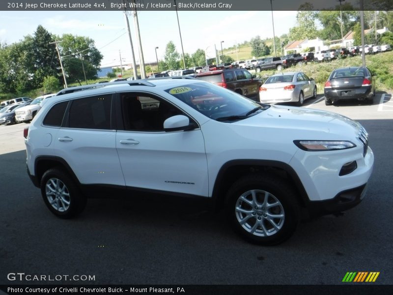 Bright White / Iceland - Black/Iceland Gray 2014 Jeep Cherokee Latitude 4x4