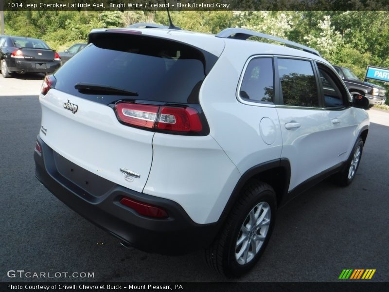 Bright White / Iceland - Black/Iceland Gray 2014 Jeep Cherokee Latitude 4x4