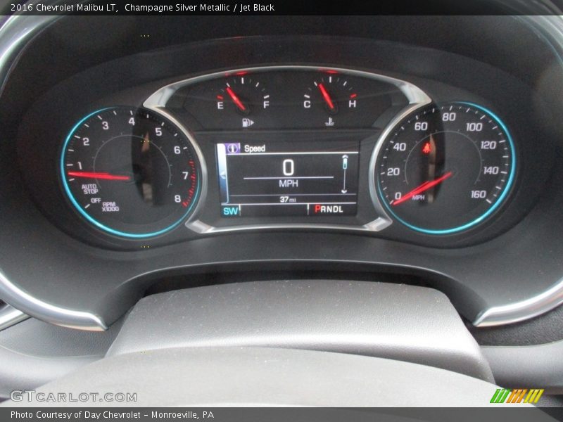 Champagne Silver Metallic / Jet Black 2016 Chevrolet Malibu LT