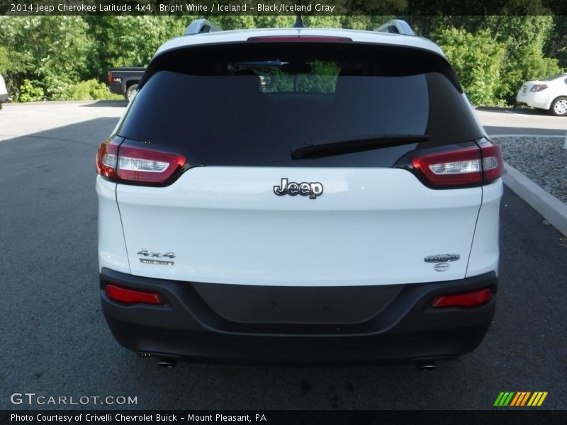 Bright White / Iceland - Black/Iceland Gray 2014 Jeep Cherokee Latitude 4x4