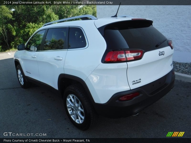 Bright White / Iceland - Black/Iceland Gray 2014 Jeep Cherokee Latitude 4x4