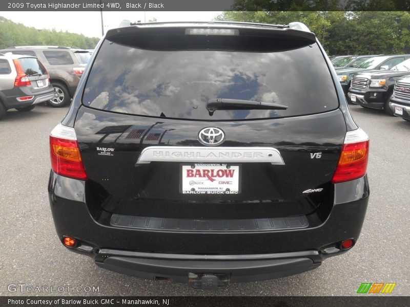 Black / Black 2009 Toyota Highlander Limited 4WD