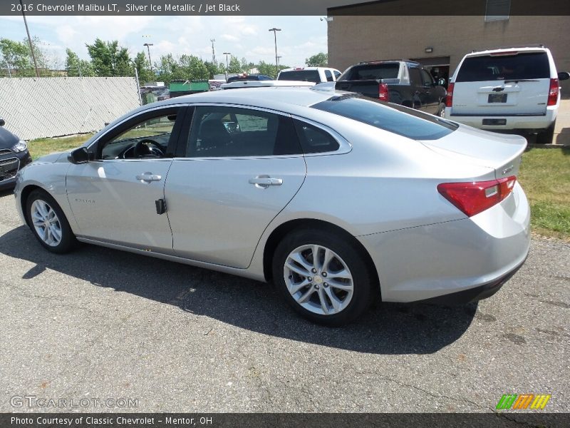Silver Ice Metallic / Jet Black 2016 Chevrolet Malibu LT