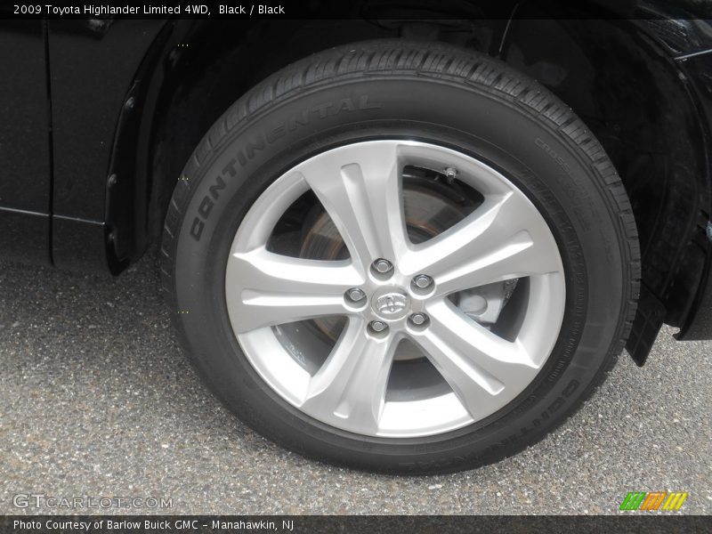 Black / Black 2009 Toyota Highlander Limited 4WD