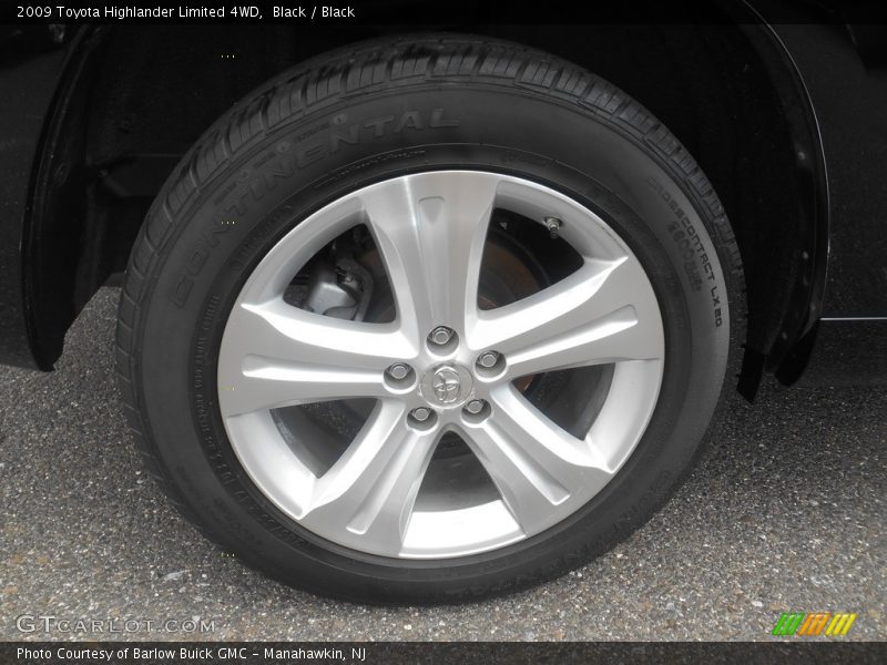 Black / Black 2009 Toyota Highlander Limited 4WD