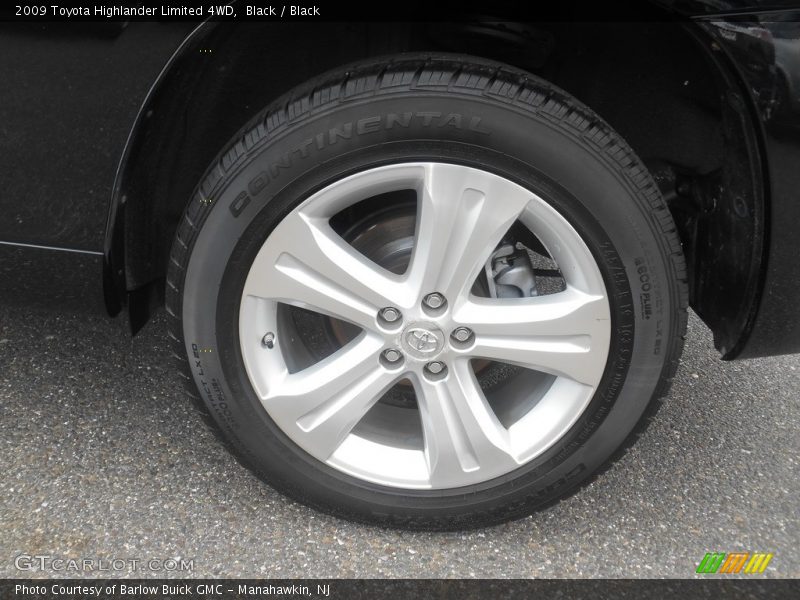 Black / Black 2009 Toyota Highlander Limited 4WD