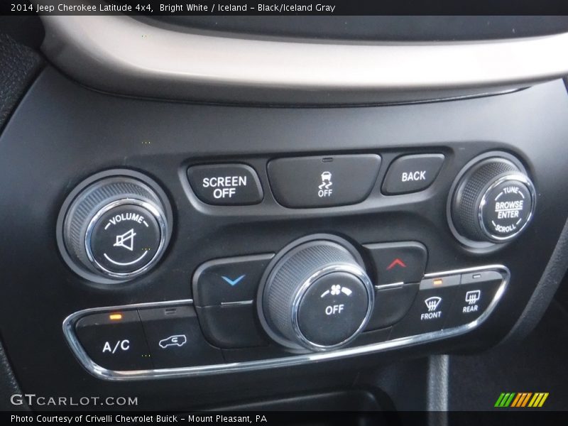 Bright White / Iceland - Black/Iceland Gray 2014 Jeep Cherokee Latitude 4x4