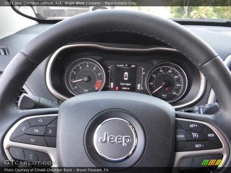 Bright White / Iceland - Black/Iceland Gray 2014 Jeep Cherokee Latitude 4x4
