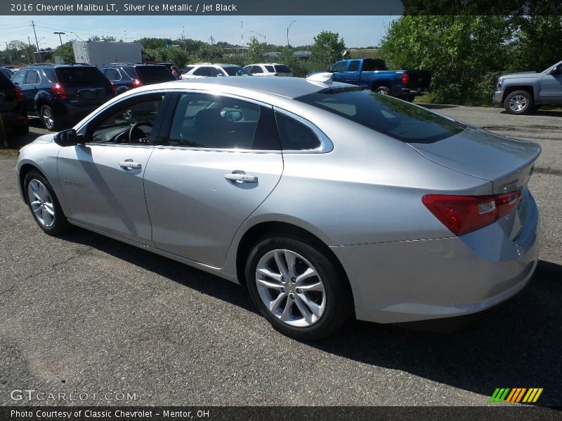 Silver Ice Metallic / Jet Black 2016 Chevrolet Malibu LT