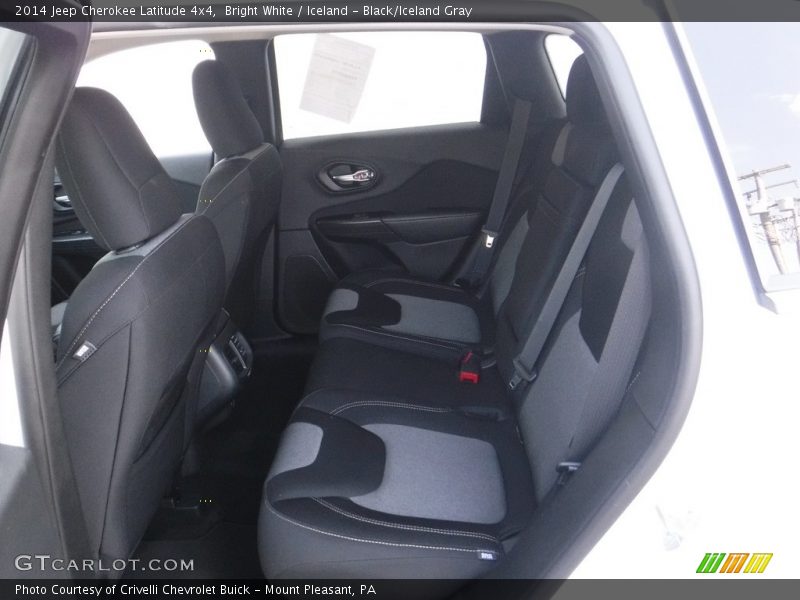 Bright White / Iceland - Black/Iceland Gray 2014 Jeep Cherokee Latitude 4x4