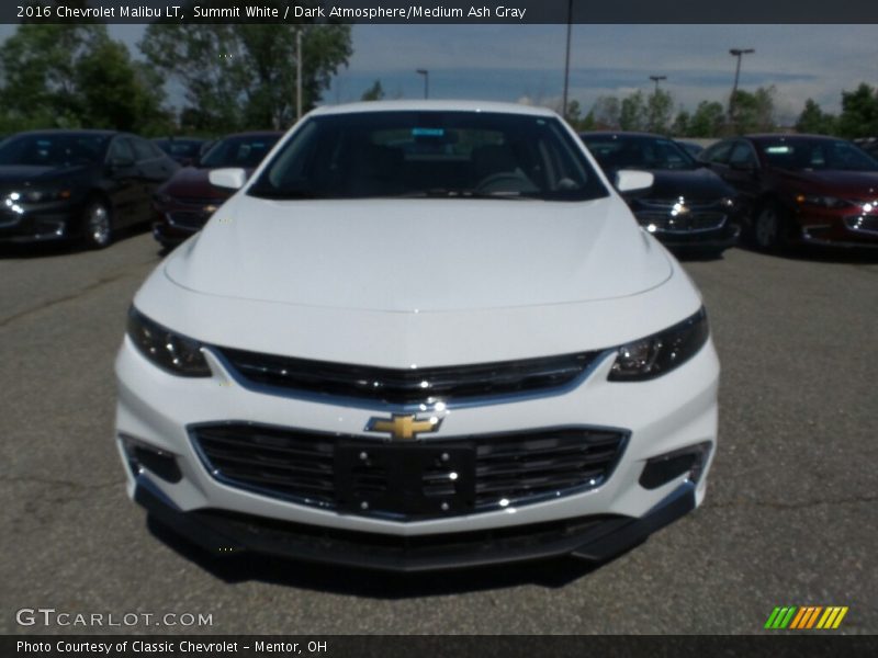 Summit White / Dark Atmosphere/Medium Ash Gray 2016 Chevrolet Malibu LT