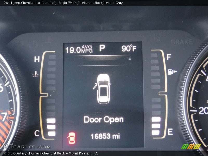 Bright White / Iceland - Black/Iceland Gray 2014 Jeep Cherokee Latitude 4x4