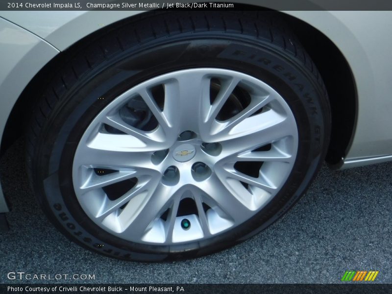 Champagne Silver Metallic / Jet Black/Dark Titanium 2014 Chevrolet Impala LS