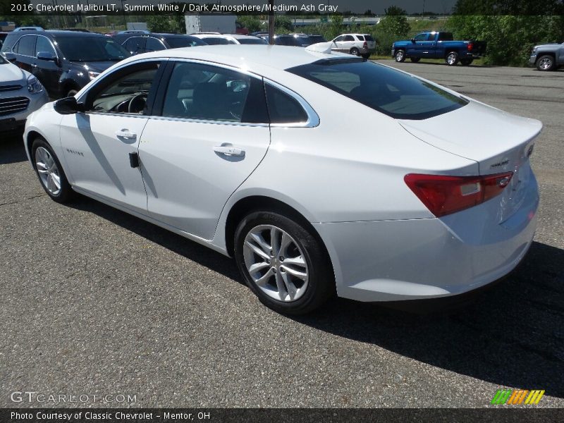 Summit White / Dark Atmosphere/Medium Ash Gray 2016 Chevrolet Malibu LT