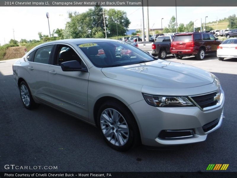 Champagne Silver Metallic / Jet Black/Dark Titanium 2014 Chevrolet Impala LS