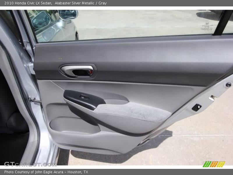 Alabaster Silver Metallic / Gray 2010 Honda Civic LX Sedan