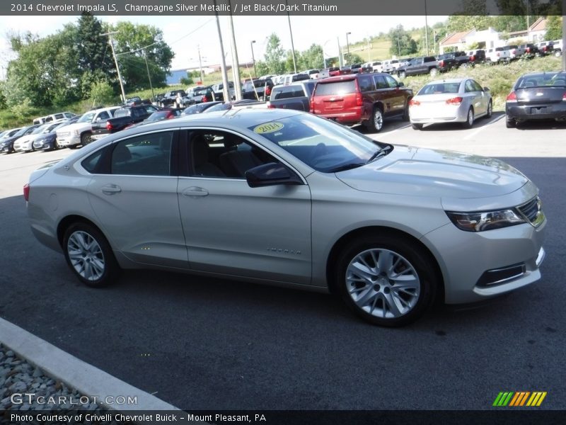 Champagne Silver Metallic / Jet Black/Dark Titanium 2014 Chevrolet Impala LS