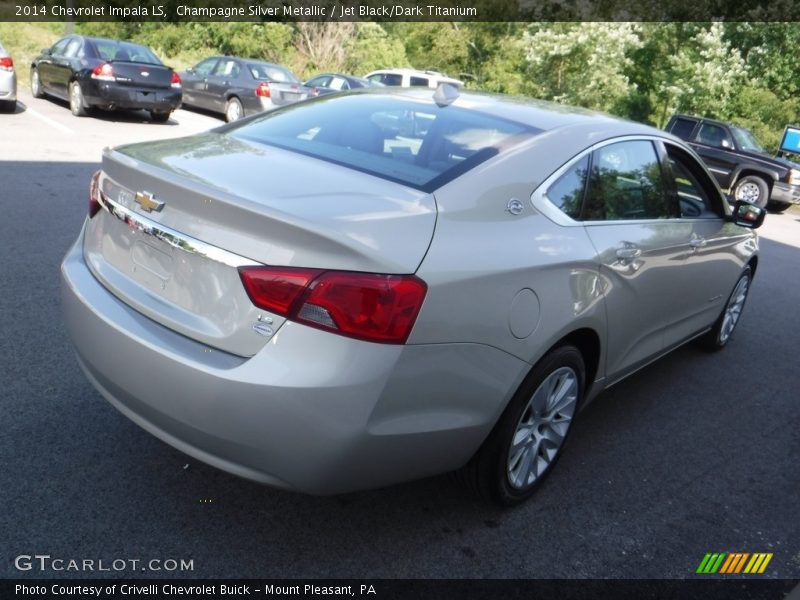 Champagne Silver Metallic / Jet Black/Dark Titanium 2014 Chevrolet Impala LS