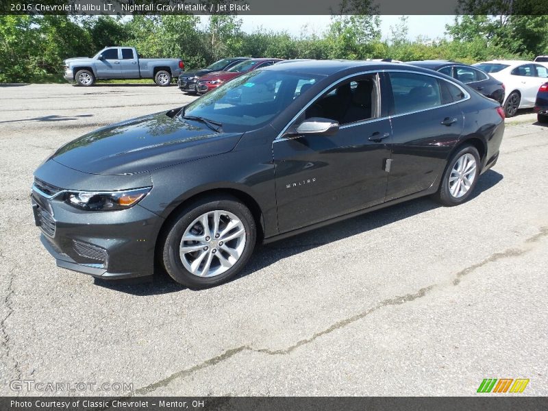 Nightfall Gray Metallic / Jet Black 2016 Chevrolet Malibu LT
