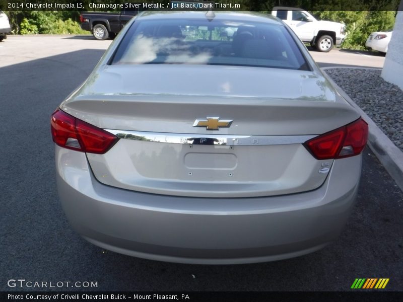 Champagne Silver Metallic / Jet Black/Dark Titanium 2014 Chevrolet Impala LS