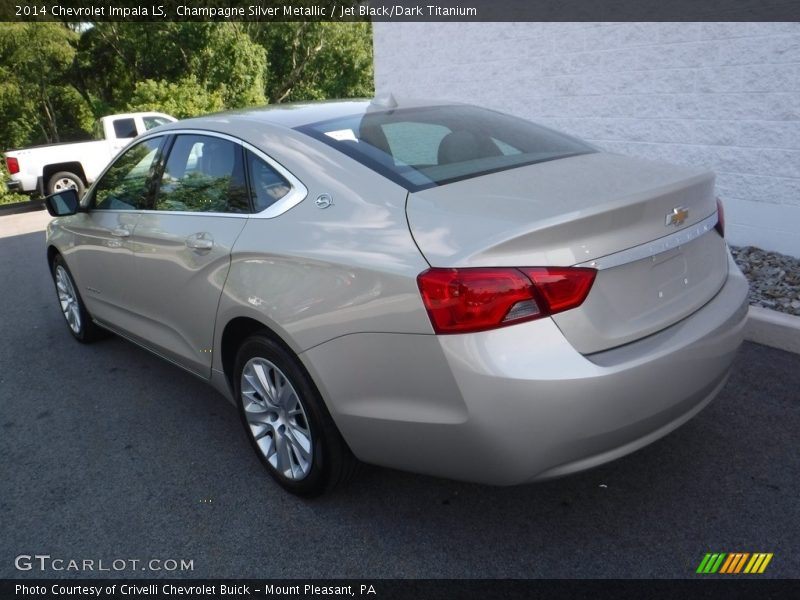 Champagne Silver Metallic / Jet Black/Dark Titanium 2014 Chevrolet Impala LS