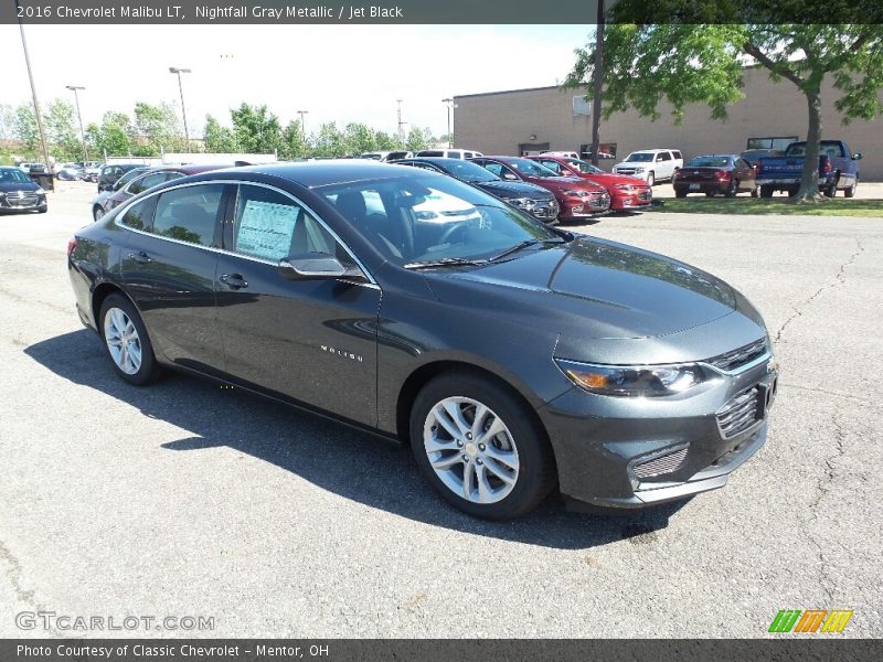 Nightfall Gray Metallic / Jet Black 2016 Chevrolet Malibu LT