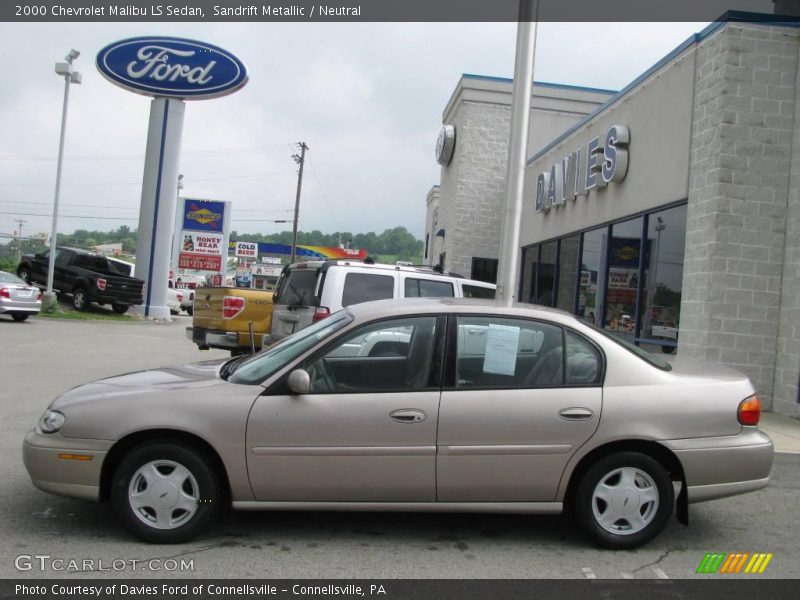 Sandrift Metallic / Neutral 2000 Chevrolet Malibu LS Sedan