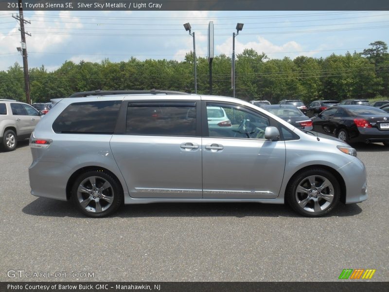 Silver Sky Metallic / Light Gray 2011 Toyota Sienna SE