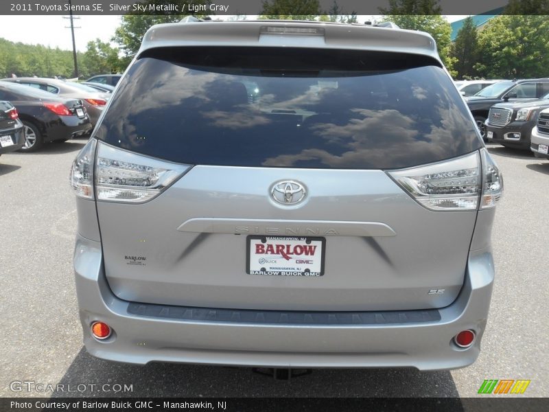 Silver Sky Metallic / Light Gray 2011 Toyota Sienna SE