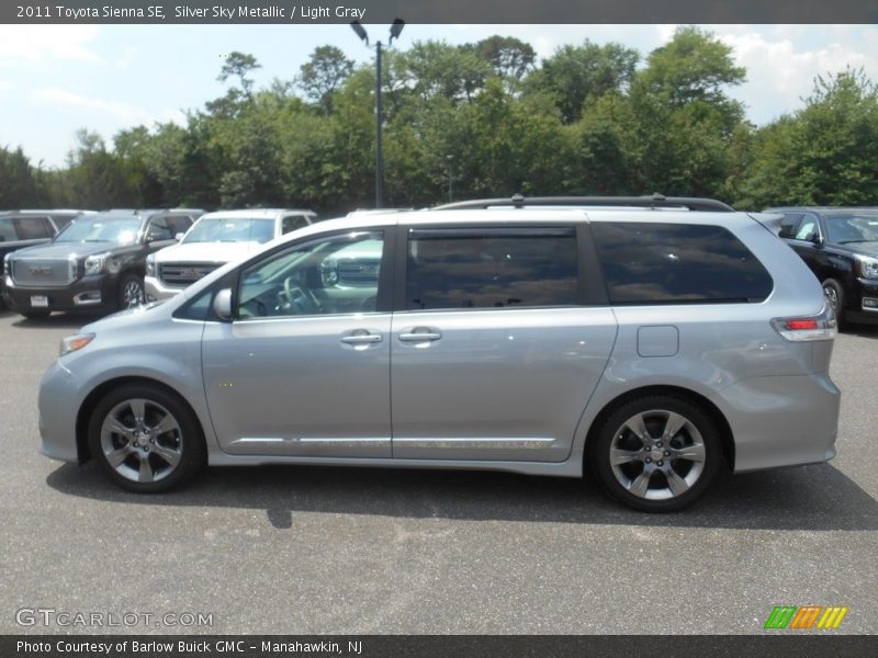 Silver Sky Metallic / Light Gray 2011 Toyota Sienna SE